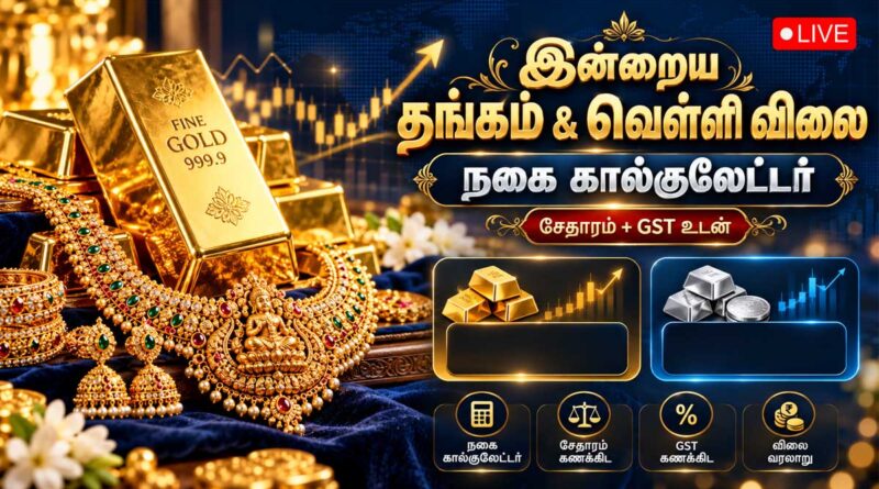 Today Gold Rate calculator Chennai